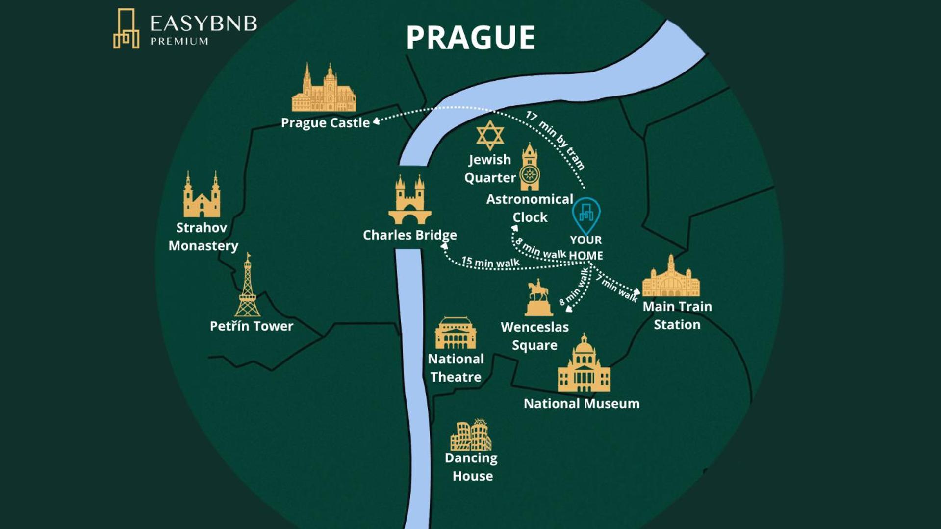 Modern Urban Room In The City Center Of Prag Exterior foto